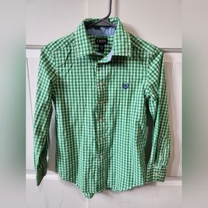 Boys Medium/10-12 Chaps button up shirt